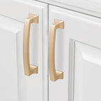 COTYKILEY 10 Pack 3.75Inch(96mm) Champagne Bronze Cabinet Handles Gold Kitchen Cabinet Pulls Cabinet Door Handles Kitchen Cabinet Hardware