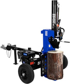 BILT HARD 25-Ton Horizontal/Vertical Towable Gas Log Splitter, Hydraulic Log Splitter with 8 HP 223cc 4-Cycle OHV Engine, 2" Ball Coupler, Safety Chains, Wood Splitter for Firewood Splitting