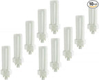 Circle (10 Pack) PLT-32W 841, 4 Pin GX24Q-3, 32 Watt Triple Tube, Compact Fluorescent Light Bulb
