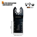 FEWELL Oscillating Saw Blades, Professional Universal Oscillating Tool for Wood and Plastics Fits Most Tools (50PCS)