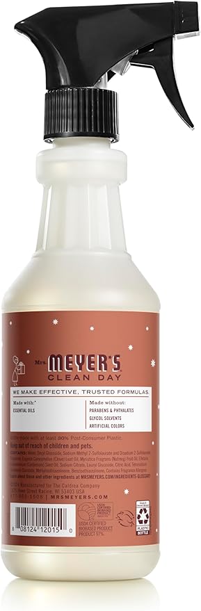 Mrs. MEYER'S CLEAN DAY Multi-Surface Everyday Cleaner, Limited Edition Gingerbread Scent, 16 Ounce Bottle (Pack of 3)