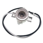 E11 Mini Candelabra Ceramic Screw Lamp Holder Base Socket,2-Pack Can Halogen Socket,E11 Lampholder with 8inch Leads 1000W,250V (with Two Hole Mount,Side Wired)