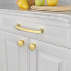 Asidrama 10 Pack 4 Inch(102mm) Brushed Gold Kitchen Cabinet Handles, Cabinet Pulls Kitchen Cabinet Hardware for Cupboard Drawer Pulls