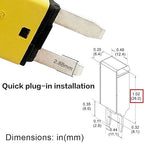 Automatic Reset ATM Mini Circuit Breaker Car Protector Blade Fuses Assortment Kit 10pcs DC14V E71 T1 20 Amp