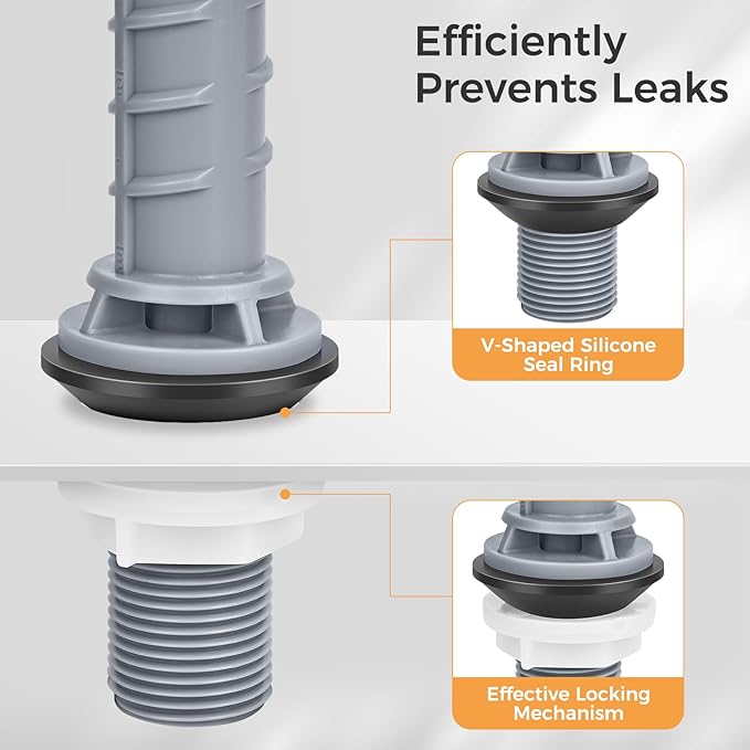 Universal Toilet Repair Kit for Inside Tank – Includes Adjustable Fill Valve & 2-Inch Flapper, Quiet & Easy Installation (Red, 2-Pack)