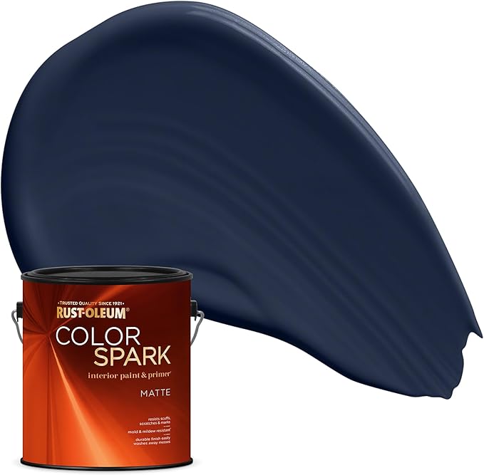Rust-Oleum Color Spark Interior Paint and Primer in One, Matte, Oxford Tie, 1 Gallon