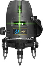 (Outdoor Super Bright) 5-Line Green Laser Level, 360 Degree Automatic Leveling Precision Level, Super Bright