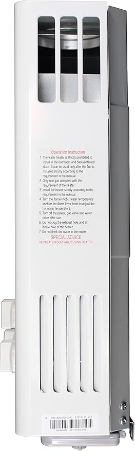 EZ 101 Outdoor Tankless Water Heater - Propane (LPG) Gas - 2 GPM - Small - Portable - Point of use - Battery Powered Ignition - Camping - RV - Hunting