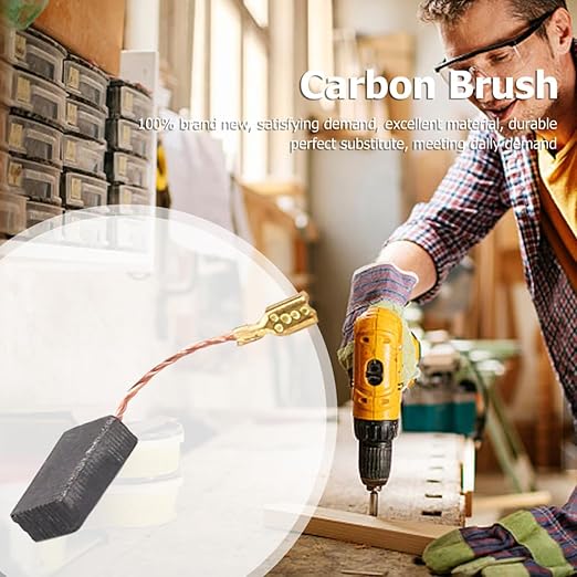 Electric Motor Carbon Brushes 10 Different Sizes for Replacement Repair Power Tool Part (50PCS)