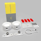 Koopala 2PACK LED Wall Lamps with Rechargeable Battery Operated, Wall Mounted Lights with 3 Brightness 3 Color Temp Removable Charging 360°Rotate Magnetic, Cordless Wall Sconces for Reading Bedside