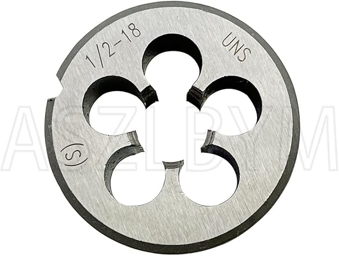 1/2-18 Tap And Die Set, Machine Thread Tap And Round Thread Die Right Hand HSS Taper