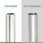 TAISHER 2PCS 304 Stainless Steel Pipe Fittings, 1/2" NPT Male Threaded, 4" Length Weld Nipple Cast Pipe