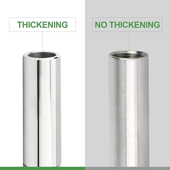 TAISHER 2PCS 304 Stainless Steel Pipe Fittings, 1/2" NPT Male Threaded, 4" Length Weld Nipple Cast Pipe