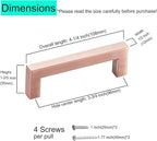 30 Pack 3 3/4 Inch Hole Center Antique Copper Stainless Steel Square Cabinet Pulls Cabinet Handles Drawer Handles Cupboard Handles