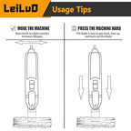 LEILUO 32 Pcs Multitool Blade Kit for Wood Nails Titanium Oscillating Saw Blades Japanese Tooth Oscillating Tool Accessories with Storage Bag Compatible with DeWalt Makita Dremel and More