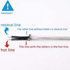 8 Feet Rayon Cloth Covered Replacement Lamp Cord with End Plug for Antique Lamp Repair DIY Project, SPT-1 Electric Wire,18 AWG, Stripped Ends,2 Pack,Silver Color