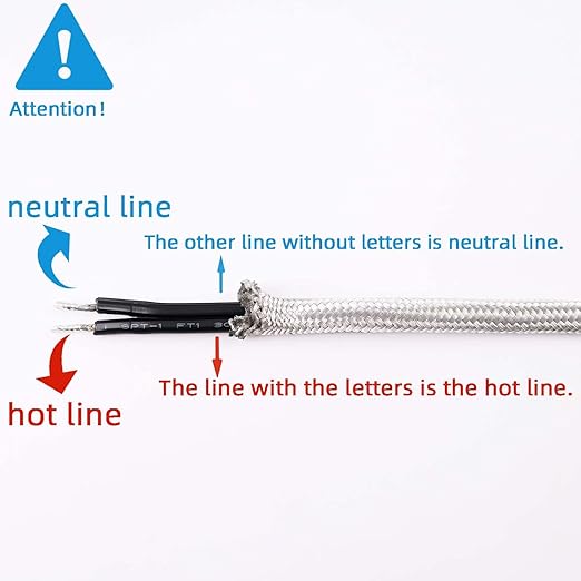 8 Feet Rayon Cloth Covered Replacement Lamp Cord with End Plug for Antique Lamp Repair DIY Project, SPT-1 Electric Wire,18 AWG, Stripped Ends,2 Pack,Silver Color