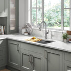 KRAUS® Allyn™ Traditional Industrial Pull-Down Single Handle Kitchen Faucet in Spot-Free Stainless Steel, KPF-4100SFS