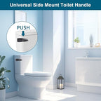 Hygie Rinse 2PACK Universal Metal Toilet Handle Replacement Kit Side Mount Compatible with American Standard/Mansfield/Gerber Toilet, Toilet Tank Flusher Lever with Flapper Chain, Oil-Rubbed Bronze