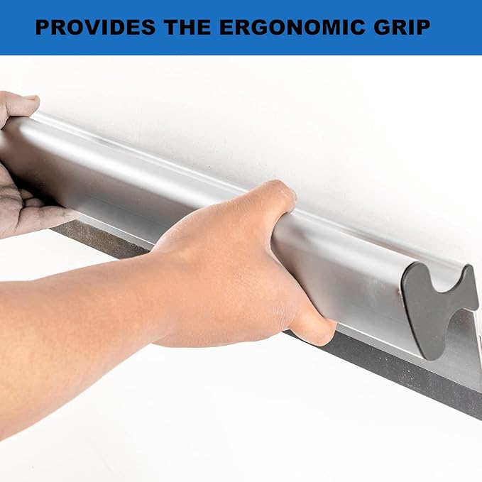 Drywall Tools Skimming Blade with Extension Handle - 10", 16" & 24" 32" 40" Blades 0.5mm&0.35mm, Drywall Roller,Taping Knife, Arc Scraper, Construction Tools