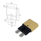 Auto Reset ATC/ATO 5 Amp Circuit Breaker Fuse for Automotive Marine RV Car Truck Audio Battery Protection Automatic Reset | Low Profile (5A, 1 Pack)