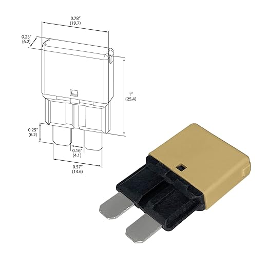 Auto Reset ATC/ATO 5 Amp Circuit Breaker Fuse for Automotive Marine RV Car Truck Audio Battery Protection Automatic Reset | Low Profile (5A, 10 Pack)