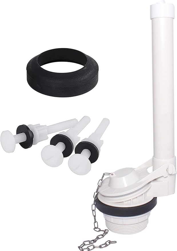 2-Inch Toilet Flush Valve Replacement 2-piece Toilet Tank Parts with Gasket and Bolts Fit for Kohler/American Standard, Easy to Install