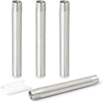 TAISHER 4PCS Stainless Steel Pipe Fittings, 1/4" NPT x 1/4" NPT Male Threaded, 8" Length Nipple Cast Pipe