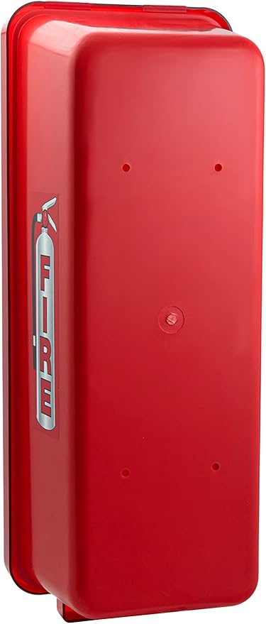 Fire Extinguisher Cabinet Fire Extinguisher Box Outdoor Fire Cabinet Mounted Fire Extinguisher Cabinet Fire Extinguisher Cover (Red with Clear Pull-Cover, Rx350, Plastic, 10 Pounds, 3, AKA1)
