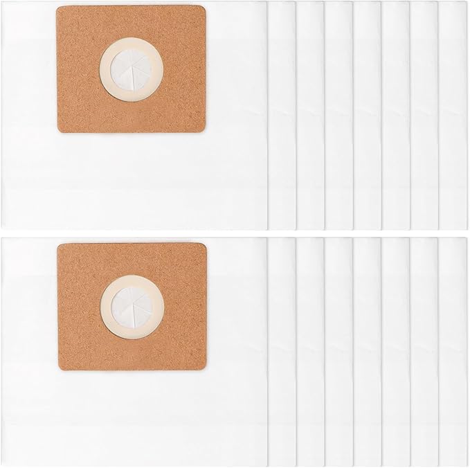 16 PACK 90667 Shop Vac Filter Bags Compatible with Shop Vac 1-1.5 Gallon Wet/Dry Vacuum | Type A Replacement Filter Bags | All Around Vac Model# QAS60, part# 9066700 906673