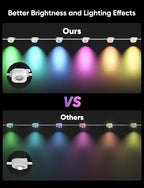 Permanent Outdoor Lights 150ft,RGBW Eaves Light with 108 LED Lights,111+ Scenes Modes Outdoor Lighting, Waterproof Permanent Light for Daily Holiday Halloween Decorations, Works with Alexa,Black