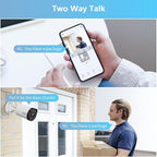 【90 Days Storage】 Outdoor Wireless Security Camera System, Wireless Cameras for Home Security, WiFi Video Surveillance, Home Security Cameras Systems