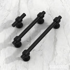 Alzassbg 10 Pack Matt Black Cabinet Pulls, 6-1/4 Inch(160mm) Hole Centers Cabinet Handles Kitchen Hardware Straight Bar for Cabinets and Drawer AL3505MB