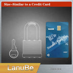 LanuBe Lock Laminated keyed Padlock (1-9/16", 40mm), keyed Alike Locks, Long Shackle,Marked Orange Plastic Hoop, Pack of 120