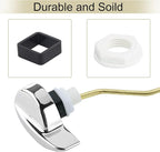 2 Piece Universal Toilet Flush Lever Handle, Side Mount, Brass Material, Corrosion Resistant, Easy Install Tank Replacement