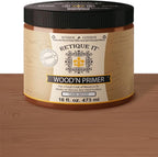 Retique It Wood'n Primer - Paint it then stain it - Stainable Wood Fiber Paint (Dark Wood, Medium)