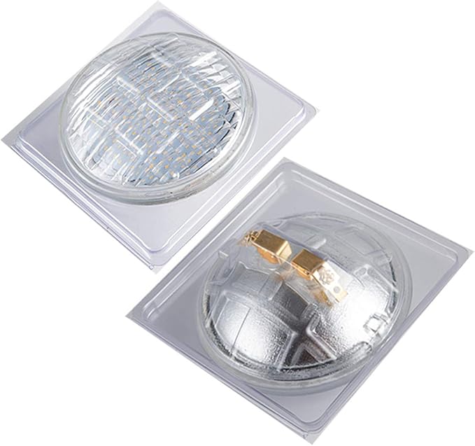 PAR36 LED DC Light Bulbs 12W 3000K Warm White,AC/DC 12V,1280Lumens 80W Halogen Equivalent,Water Resistant PAR36 Landscape Bulbs for Landscape Well Light,Tractor Light(Pack of 1)