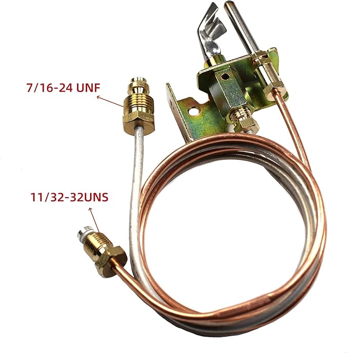 Natural Gas Water Heater Pilot Assembely Includes Pilot Thermocouple and Tubing