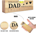 Dad Birthday Gifts from Daughter Son Wife Ideal Christmas Tool Gifts for Dad Father Daddy Step Bonus New Dads Spirit Level Bottle Opener Present for Birthday