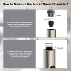 Hibbent Metal Pull Down Kitchen Faucet Head Replacement with 15 Adapters, Sink Spray Head, 2 Function Spray Nozzle Compatible with Moen, American Standard, Delta, Kohler Faucets, Brushed Nickel