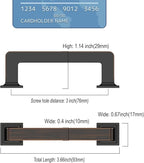 10 Pack 3"(76mm) Oil Rubbed Bronze Cabinet Pulls Kitchen Cabinet Handles Drawer Pulls Cupboard Hardware for Cabinets CK0078