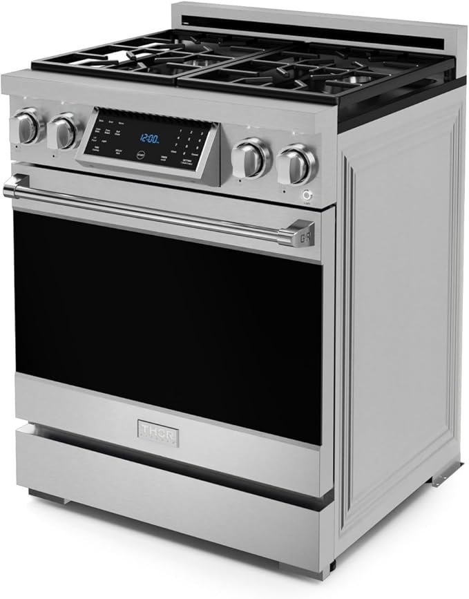 Gordon Ramsay by THOR Kitchen 30 Inch Professional Liquid Propane Range with Tilt Panel Touch Control in Stainless Steel