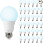 36 Pack LED Light Bulbs 100 Watt Equivalent, A19 5000K Daylight, 1500 Lumens, E26 Base, Non-Dimmable, 13 Watt Energy Efficient LED Bulbs for Home Lighting
