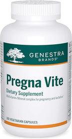 Genestra Brands Pregna Vite | Supports Healthy Pregnancy with Folic Acid, Vitamin D and Iron | 180 Capsules