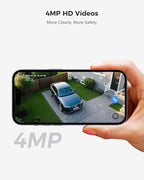 Hiseeu Solar Security Cameras Wireless Outdoor System, 8 Cam-Kit, Expandable to 10CH, No Monthly Fee, Solar-Powered, Home Security Cameras System with 2K Color Night Vision, 2.4G & 5G WiFi, 1TB HDD