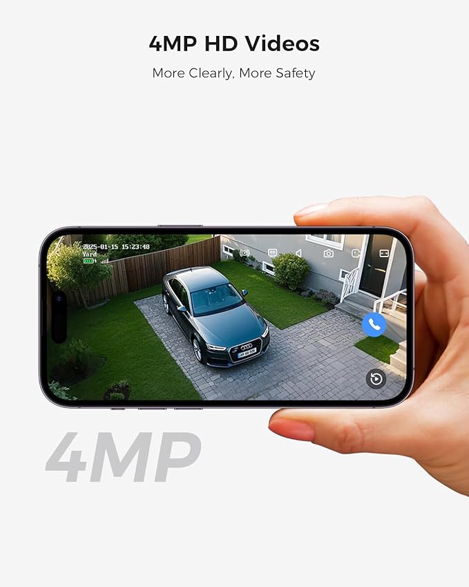 Hiseeu Solar Security Cameras Wireless Outdoor System, 8 Cam-Kit, Expandable to 10CH, No Monthly Fee, Solar-Powered, Home Security Cameras System with 2K Color Night Vision, 2.4G & 5G WiFi, 1TB HDD