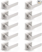 Gobrico 10 Pack One-Side Dummy Door Locks Satin Nickel Finished,for Left/Right Handed Doors