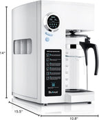 Bluevua RO100ROPOT Reverse Osmosis System Countertop Water Filter, 4 Stage Purification, Counter RO Filtration, 2:1 Pure to Drain, Purified Tap Water, Portable Water Purifier for Home