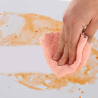 kimteny Cleaning Cloths Kitchen Towels Microfiber Washcloths Lint Free Dish Cloth Reusable Dishtowels Household Super Absorbent Fast Drying, 10"x10", Pack of 5 (Pink-Grey)