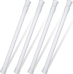 4 Pack Sliding Door Security Bar Window Security Bars Adjustable Sliding Glass Door Lock Safety Bars Window Lock Bar with Rubber Tips 11.8-19.7 Inch Tension Rods Security Stick for Door Bathroom